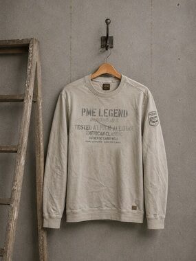 PME Legend Men’s Sweatshirt • Gray Pullover‎ Graphic Flight Military • Sz XXXL